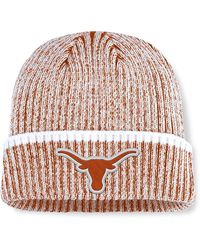 Fanatics - Texas Orange/white Texas Longhorns Haze Cuffed Knit Hat - Lyst