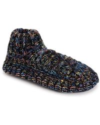 Muk Luks - Icelandic Space Dye Marl Cabled Cuff Booties - Lyst