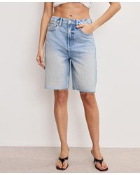 GOOD AMERICAN - Good Standard Denim Bermuda Shorts - Lyst