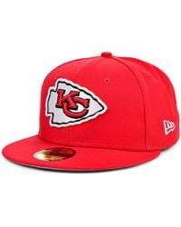 KTZ - Kansas City Chiefs Team Color Basic 59 Fifty Fitted Cap - Lyst