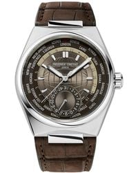 Frederique Constant - Swiss Automatic Highlife Worldtimer Manufacture Leather Strap Watch 41mm - Lyst
