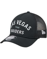KTZ - Las Vegas Raiders Active Minimalist M-crown A-frame 9forty Adjustable Hat - Lyst