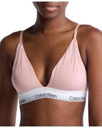 Calvin Klein - Modern Cotton Lightly Lined Triangle Bralette Qf5650 - Lyst