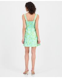 Sam Edelman Embroidered Sequin Strapless Dress | Lyst