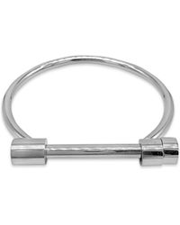 Adornia - 14k Gold-plated Screw Closure Bangle Bracelet - Lyst