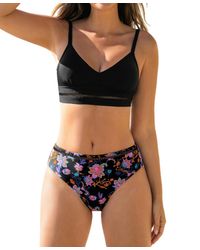 CUPSHE - V Neck Crisscross Back Self Tie Ladder Trim Bikini Sets - Lyst