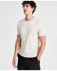 INC International Concepts - Regular-fit Solid Crewneck T-shirt - Lyst