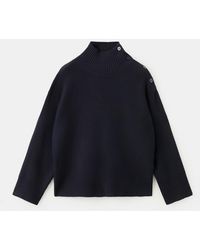 Mango - Buttons Perkins-neck Sweater - Lyst