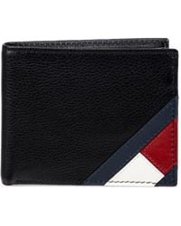 Tommy Hilfiger - Orson Ii Angled Flag Leather Rfid Passcase Wallet - Lyst