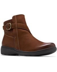 Clarks - Collection Carleigh Angie Round Toe Booties - Lyst