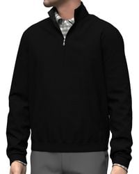 Scott Barber - Pima Interlock Zip Mock - Lyst