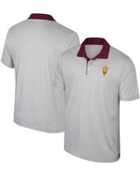 Colosseum Athletics - Arizona State Sun Devils Tuck Striped Polo Shirt - Lyst