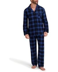 Hanes - Flannel Button Down Pajama Sleep Set - Lyst