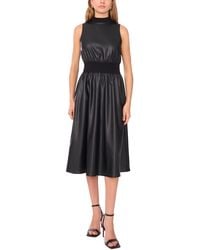 1.STATE - Mock Neck Midi Dress - Lyst
