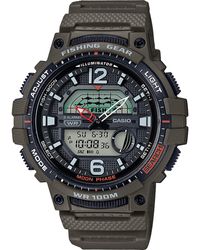G-Shock - Digital Fishing Gear Green Resin Strap Watch 48mm - Lyst