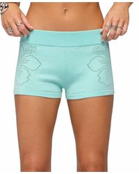Edikted - Noey Pull-on Low-rise Knit Micro Shorts - Lyst