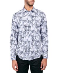 Society of Threads - Regular-fit Non-iron Performance Stretch Paisley Button-down Shirt - Lyst