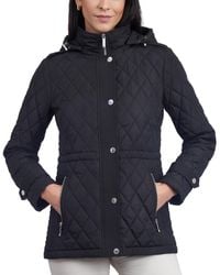 Michael Kors - Michael Quilted Hooded Anorak Coat - Lyst