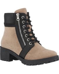Gc Shoes - Taylor Color Block Lace Up Combat Booties - Lyst