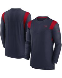 Nike - New England Patriots Sideline Tonal Logo Performance Player Long Sleeve T-shirt - Lyst