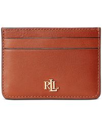 Lauren by Ralph Lauren - Full-grain Leather Small Slim Card Case - Lyst