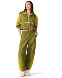 Steve Madden - Khoda Zip Front Jacket Mid Rise Barrel Track Pants - Lyst