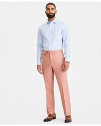 Tayion Collection - Classic-fit Rust Solid Suit Separates Pants - Lyst