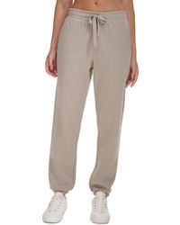 Calvin Klein - Fleece High Waist Drawstring Sweatpants - Lyst