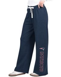 G-III 4Her by Carl Banks - New England Patriots Field Wide Leg Sweatpants - Lyst
