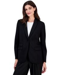 Anne Klein - Petite One-button Triple Pocket Blazer - Lyst
