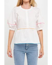 English Factory - Piping Detailed Blouse - Lyst