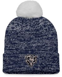 Fanatics Branded Navy/White Detroit Tigers Iconic Cuffed Knit Hat with Pom