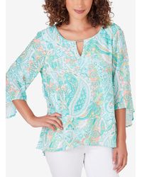 Ruby Rd. - Petite Knit Turkish Paisley Top - Lyst