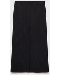 Mango - Pinstripe Suit Skirt - Lyst