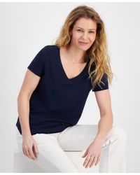 Style & Co. - Perfect V-neck T-shirt - Lyst