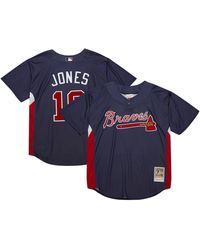 Mitchell & Ness - Mitchell Ness Chipper Jones Atlanta Braves Cooperstown Collection 2007 Batting Practice Jersey - Lyst