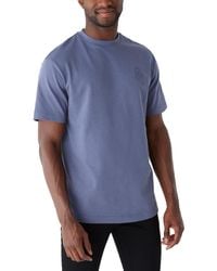 Frank And Oak - Relaxed Fit Short Sleeve Embroidered Crewneck T-shirt - Lyst