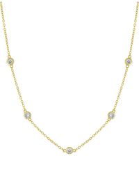 Giani Bernini - Cubic Zirconia Statement Necklace In Gold-plated Sterling Silver, 16" + 2" Extender, Created For Macy's - Lyst