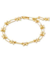 Kate Spade - Gold-tone Heritage Bloom Line Bracelet - Lyst