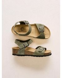 Celtic & Co. - Low Wedge Dbl Buckle Sandal - Lyst