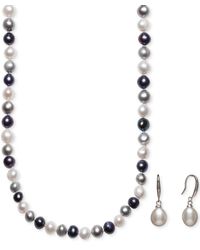 Macy's - Cultured Freshwater Pearl Necklace (7-7 1/2mm - Lyst