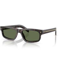 Prada - Rectangle Polarized Sunglasses - Lyst