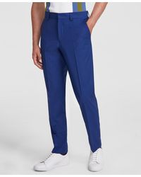 BOSS - Hugo By Modern-fit Solid Wool-blend Suit Trousers - Lyst