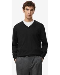 Mango - Merino Wool V-neck Sweater - Lyst