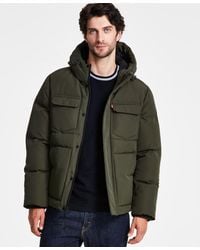 Levi's - Quilted Hooded Puffer Jacket - Lyst