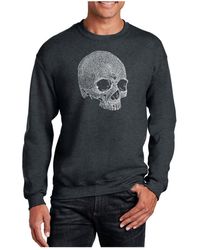 LA Pop Art - Word Art Dead Inside Skull Crewneck Sweatshirt - Lyst