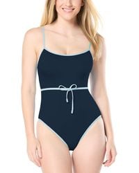Kate Spade - Belted One-piece Swimsuit - Lyst