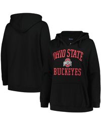 Champion - Ohio State Buckeyes Plus Size Heart & Soul Notch Neck Pullover Hoodie - Lyst