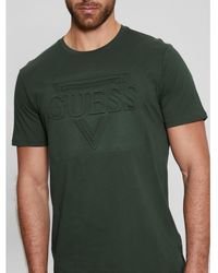 Guess - Embossed Logo T-shirt - Lyst