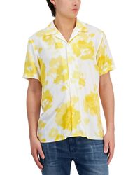 INC International Concepts - Camp-collar Floral Shirt - Lyst